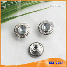 Shank Rhinestone Denim Button BM1340